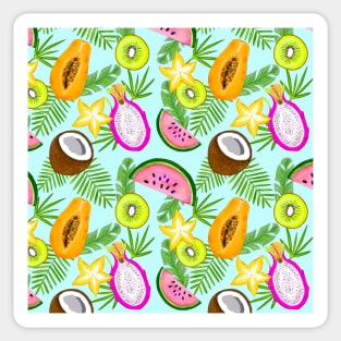 Tropical fruit pattern Sticker